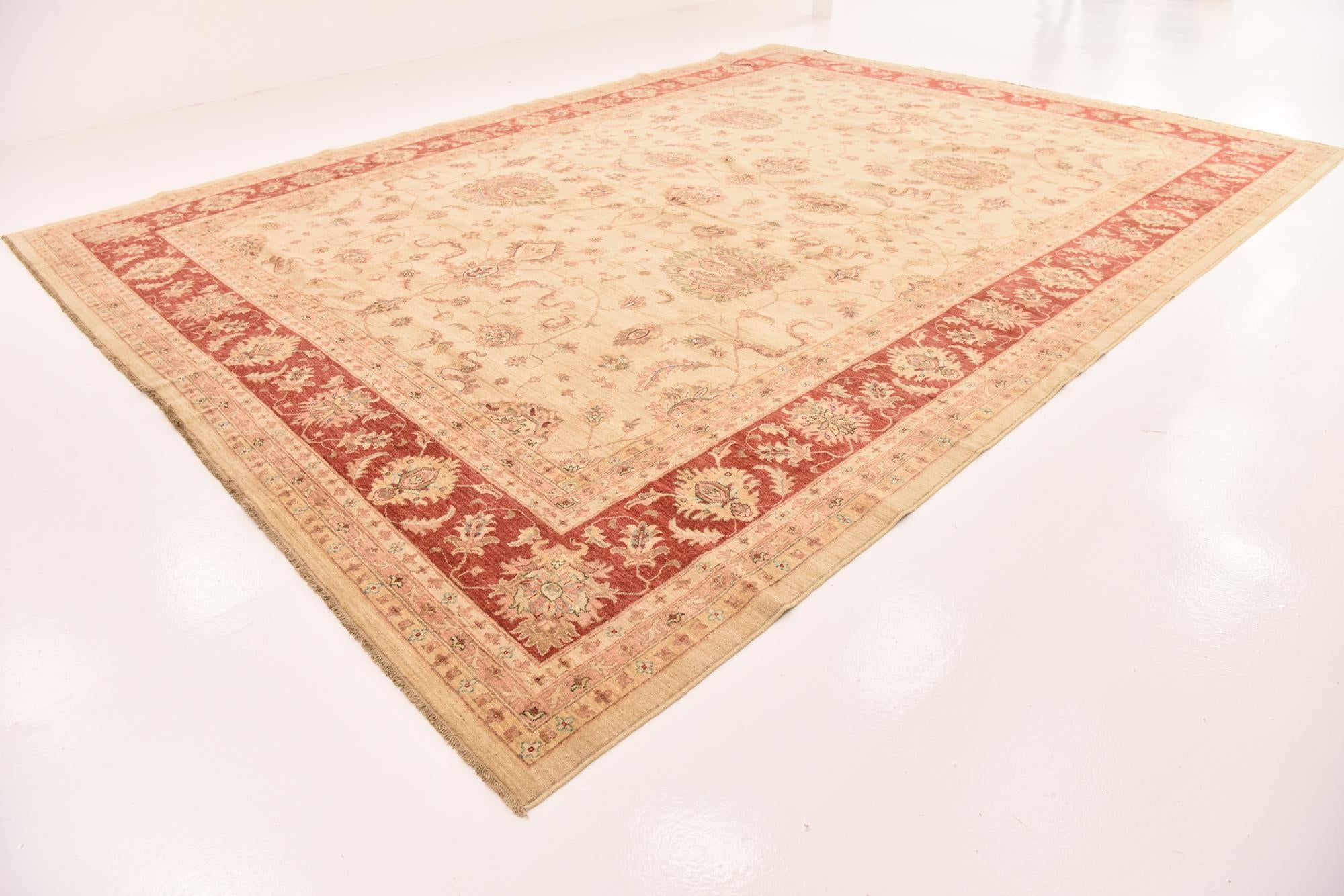 13' x 17' 10 Hand Knotted Peshawar Ziegler Rug