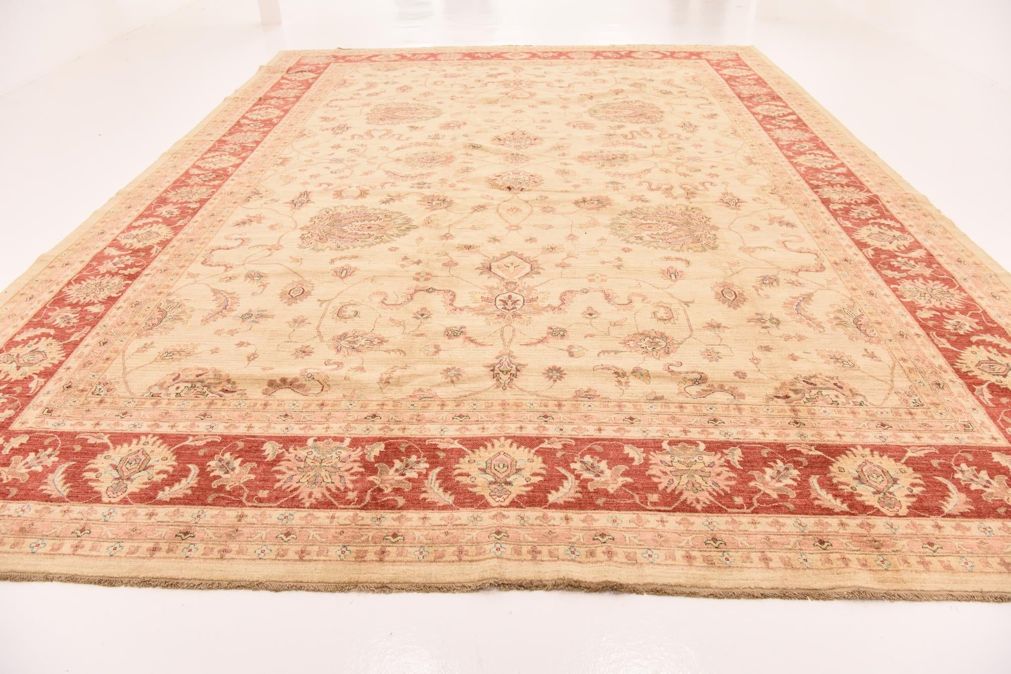 13' x 17' 10 Hand Knotted Peshawar Ziegler Rug