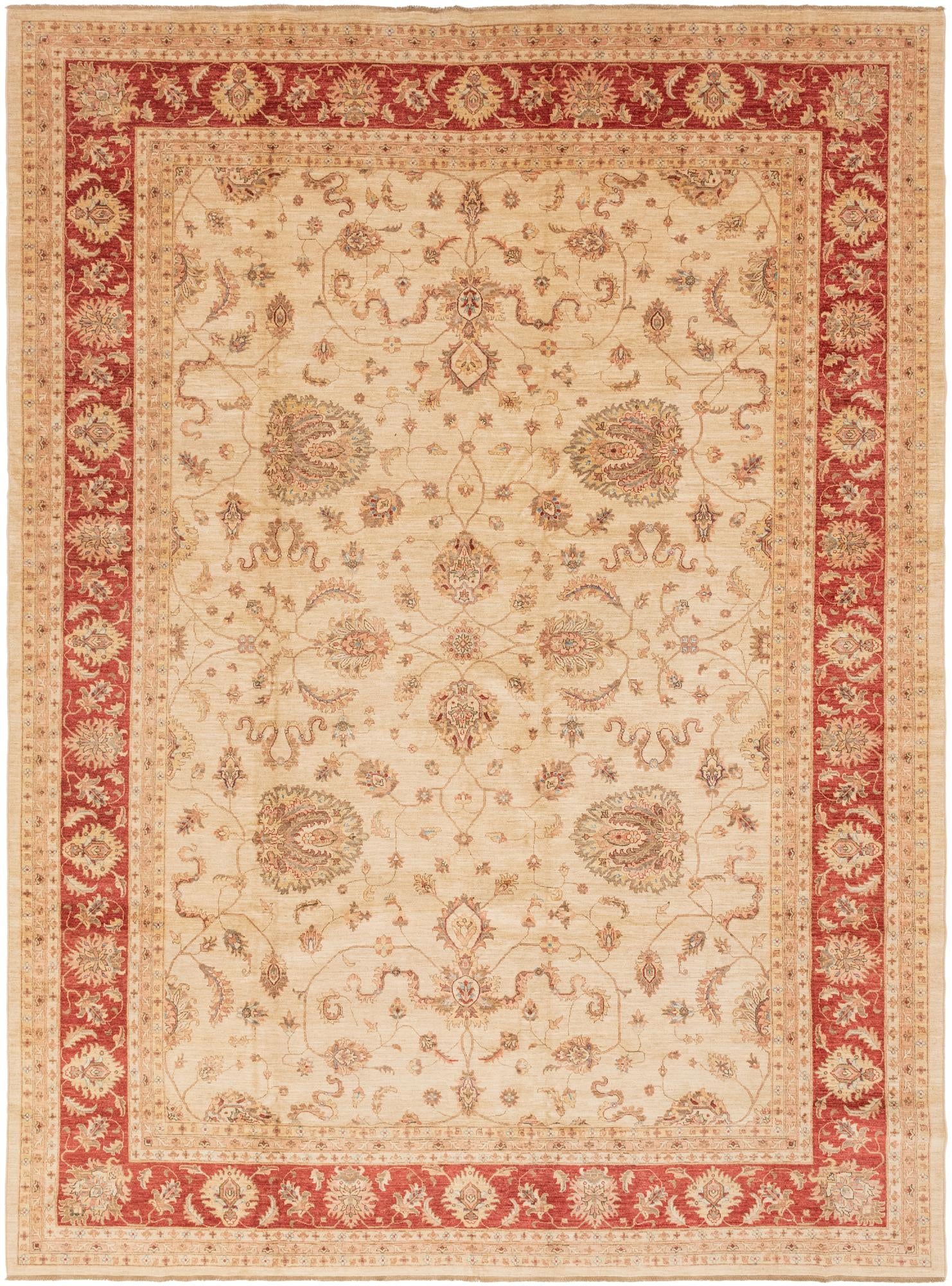 13' x 17' 10 Hand Knotted Peshawar Ziegler Rug