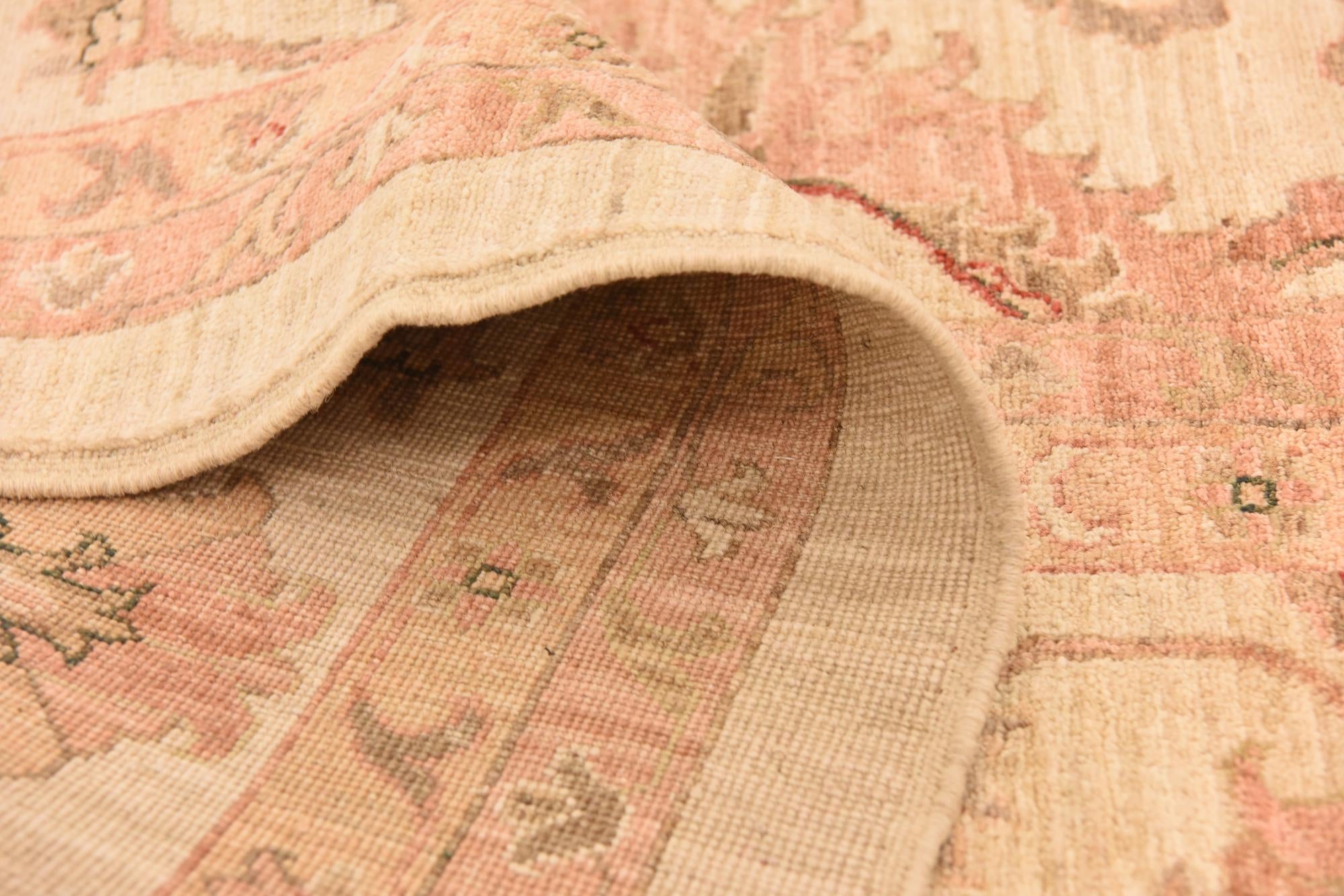 11' 5 x 14' 10 Hand Knotted Peshawar Ziegler Rug