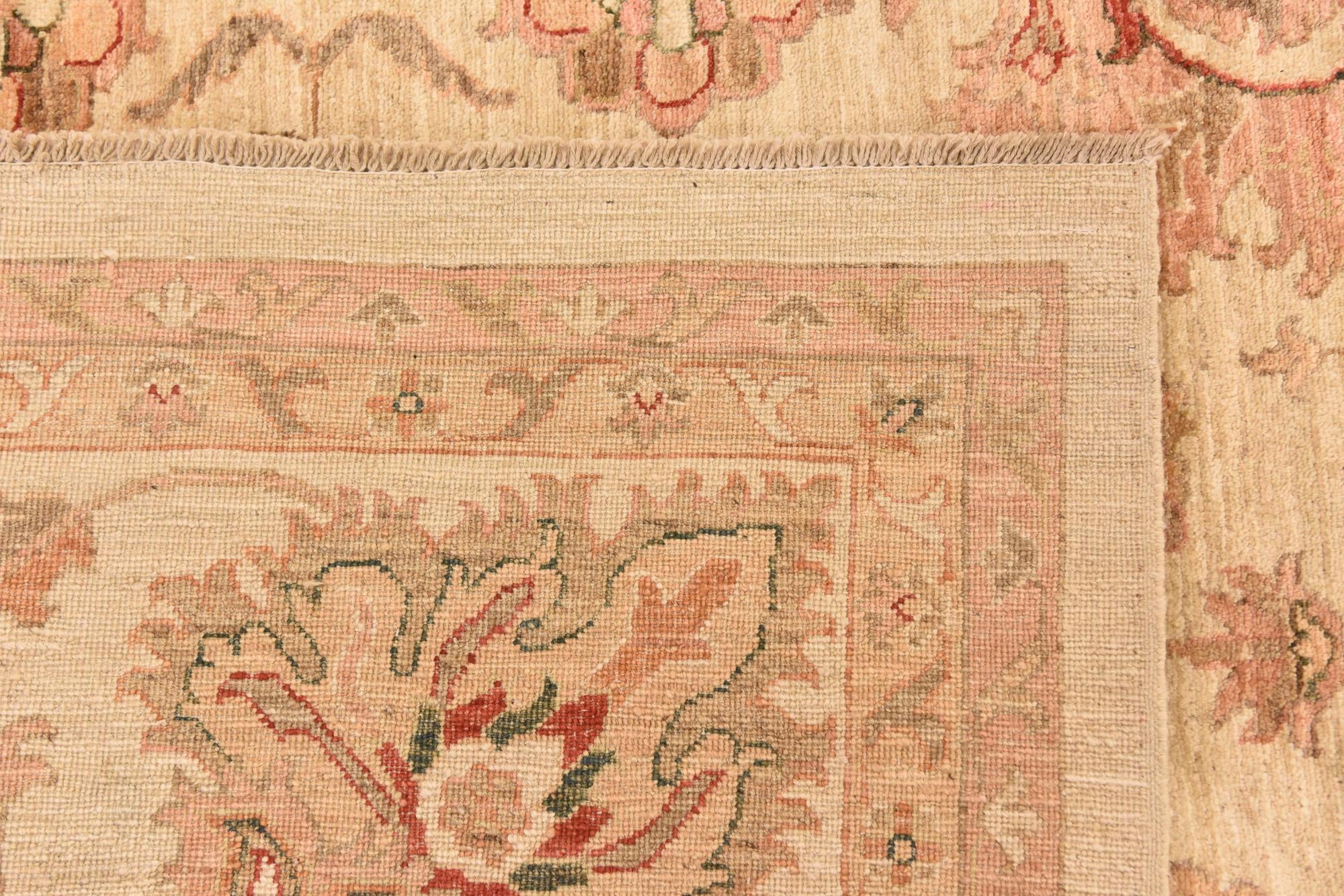 11' 5 x 14' 10 Hand Knotted Peshawar Ziegler Rug