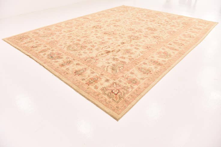 Detail image of 11' 5 x 14' 10 Hand Knotted Peshawar Ziegler Rug