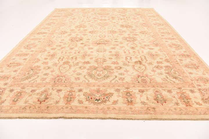 11' 5 x 14' 10 Hand Knotted Peshawar Ziegler Rug