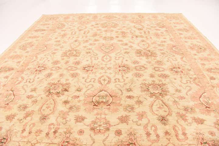 11' 5 x 14' 10 Hand Knotted Peshawar Ziegler Rug