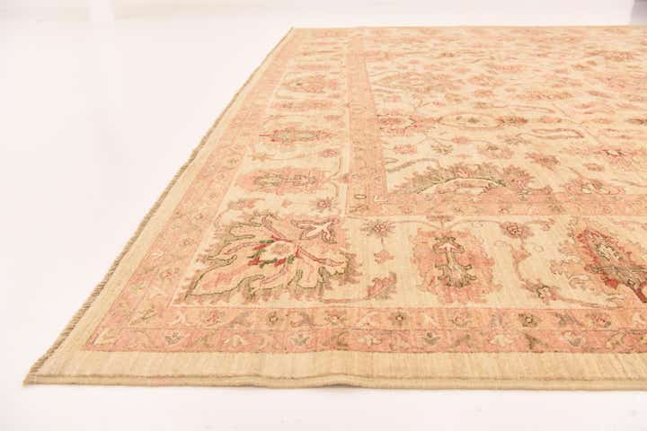 11' 5 x 14' 10 Hand Knotted Peshawar Ziegler Rug