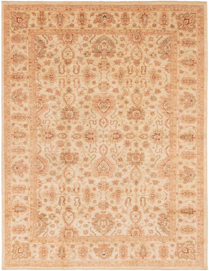 11' 5 x 14' 10 Hand Knotted Peshawar Ziegler Rug