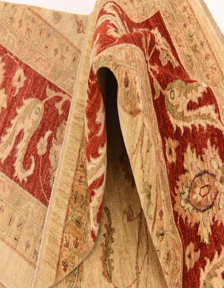 Detail image of 9' 10 x 12' 9  Hand Knotted Peshawar Ziegler Rug