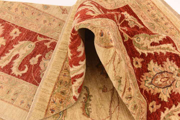 9' 10 x 12' 9 Hand Knotted Peshawar Ziegler Rug