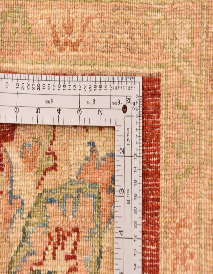 Detail image of 9' 10 x 12' 9  Hand Knotted Peshawar Ziegler Rug