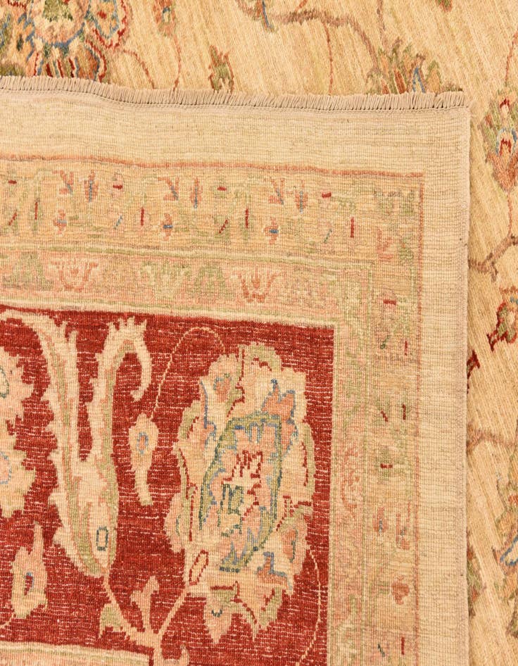 Detail image of 9' 10 x 12' 9  Hand Knotted Peshawar Ziegler Rug