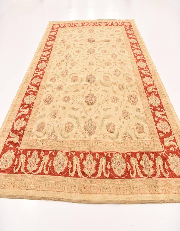 Detail image of 9' 10 x 12' 9  Hand Knotted Peshawar Ziegler Rug