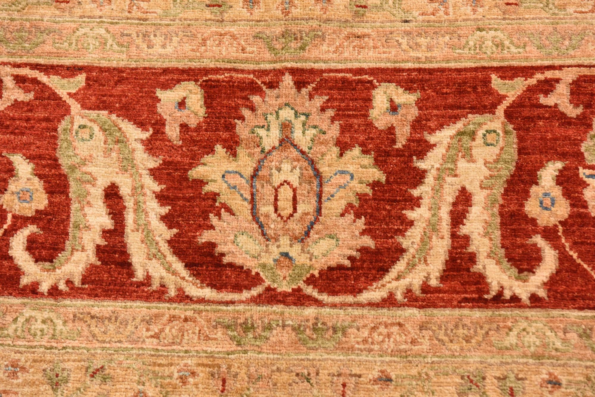 9' 10 x 12' 9 Hand Knotted Peshawar Ziegler Rug