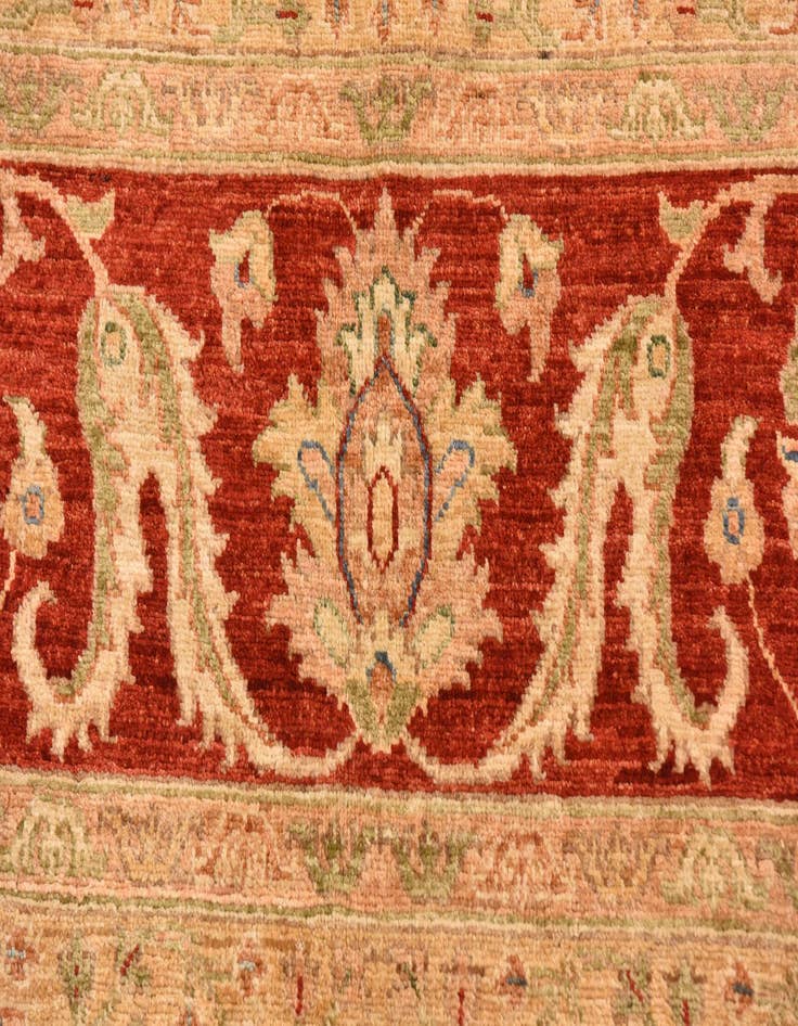 Detail image of 9' 10 x 12' 9  Hand Knotted Peshawar Ziegler Rug