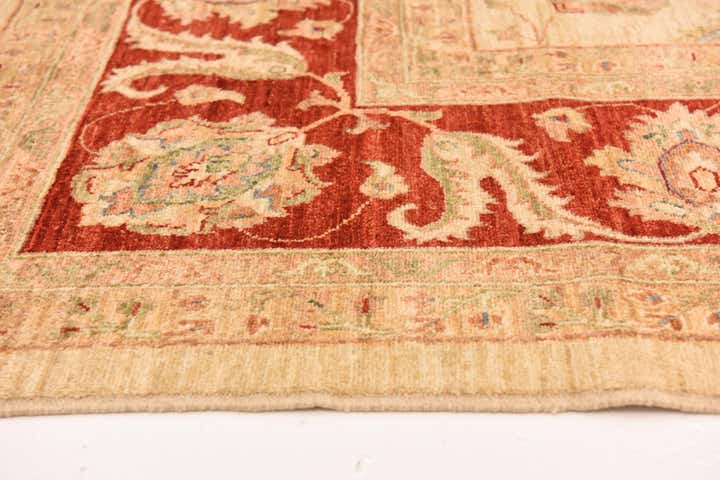 9' 10 x 12' 9 Hand Knotted Peshawar Ziegler Rug