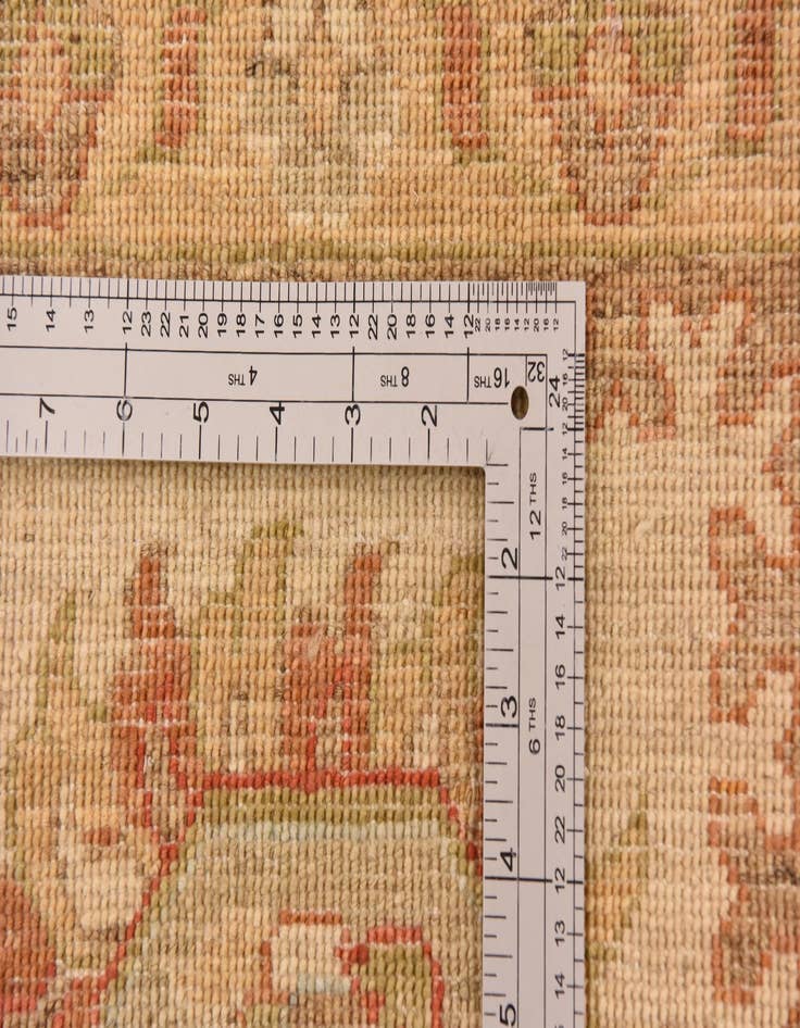 Detail image of 9' 10 x 12' 11  Hand Knotted Peshawar Ziegler Rug