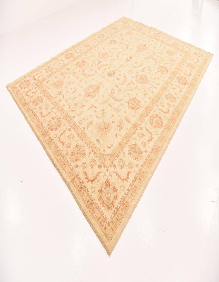 Detail image of 9' 10 x 12' 11  Hand Knotted Peshawar Ziegler Rug