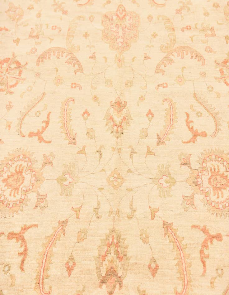 Detail image of 9' 10 x 12' 11  Hand Knotted Peshawar Ziegler Rug