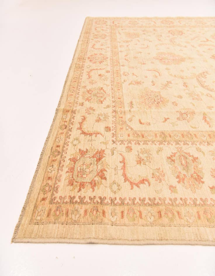 Detail image of 9' 10 x 12' 11  Hand Knotted Peshawar Ziegler Rug