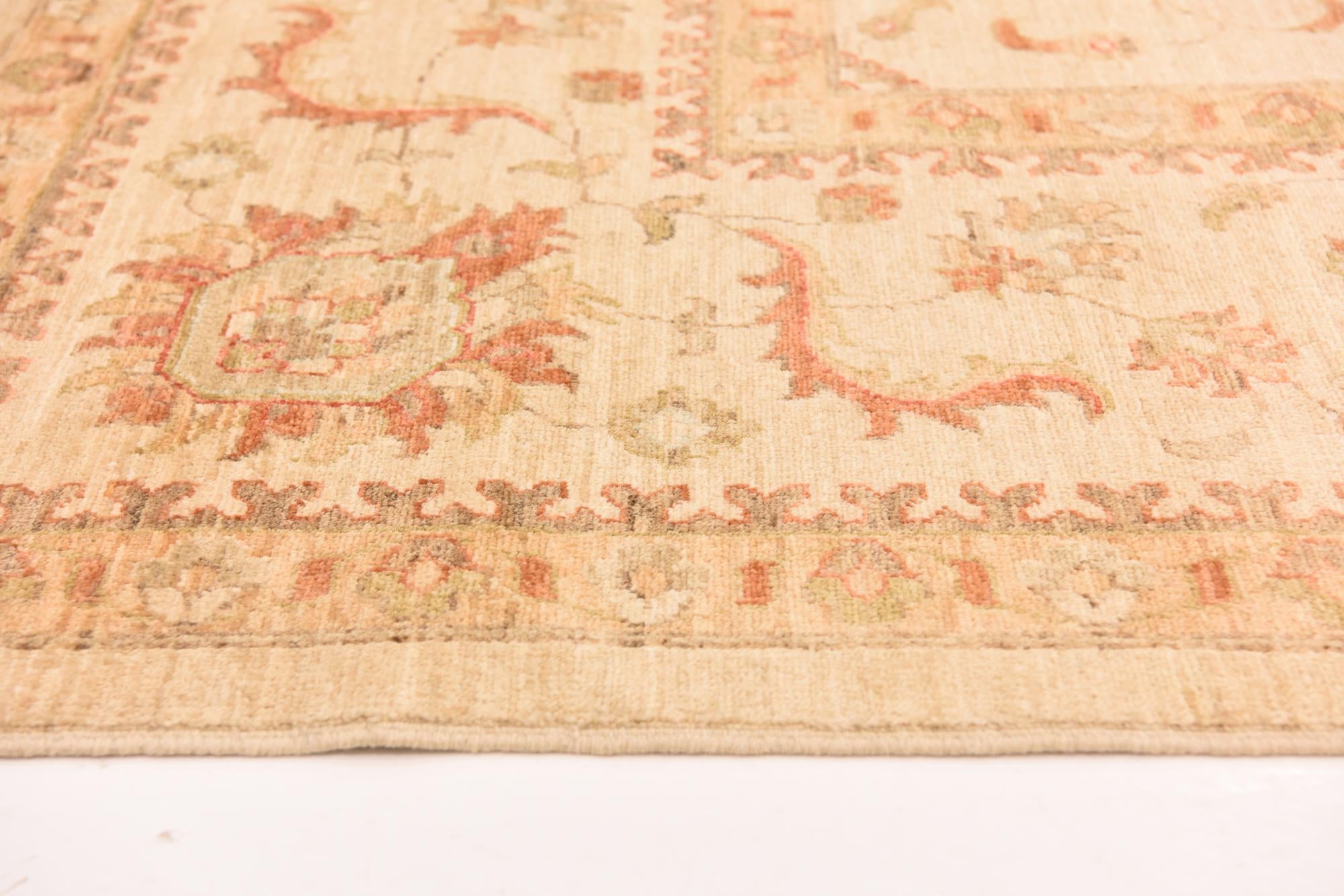 9' 10 x 12' 11 Hand Knotted Peshawar Ziegler Rug