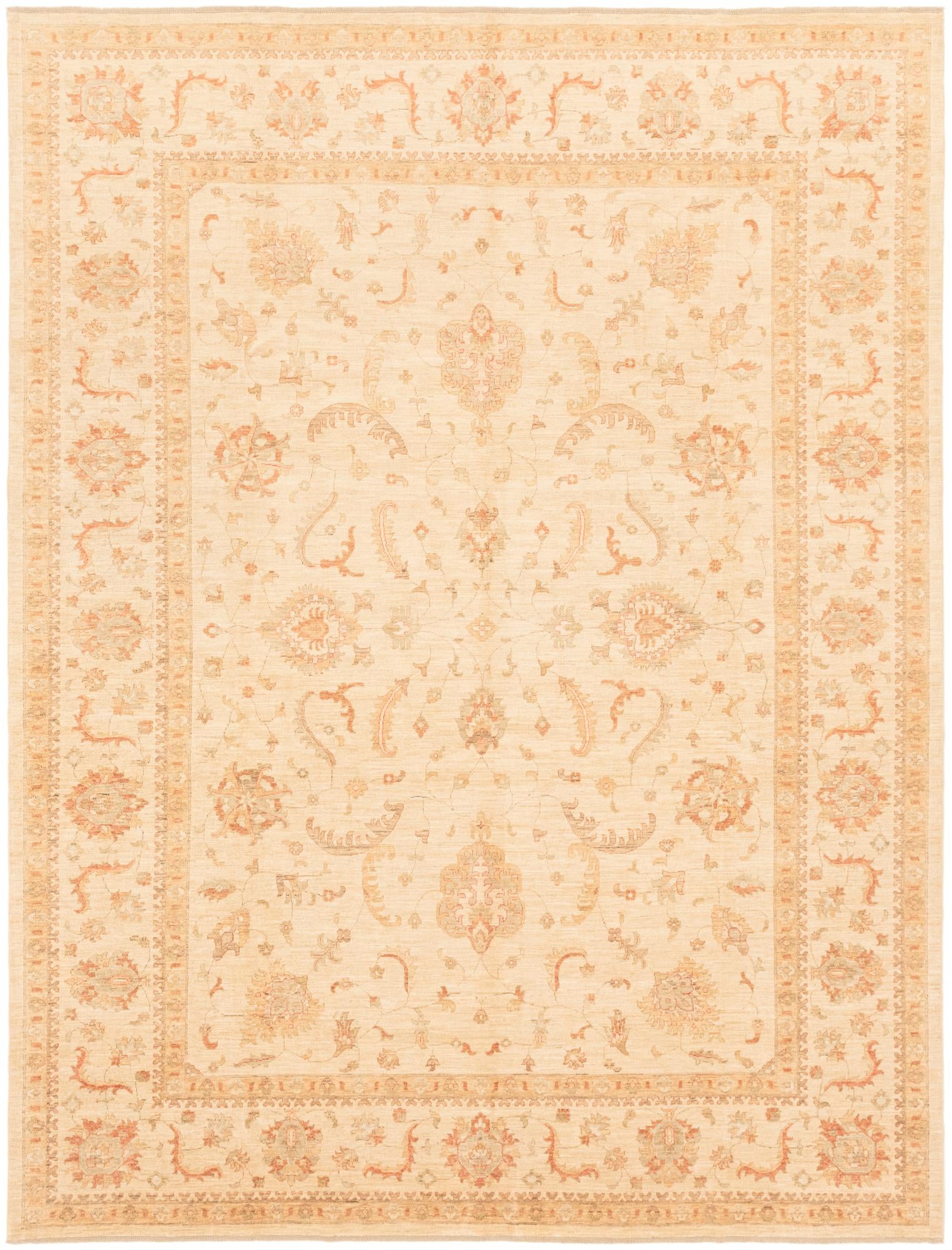 9' 10 x 12' 11 Hand Knotted Peshawar Ziegler Rug