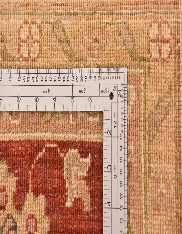 Detail image of 10' x 13'  Hand Knotted Peshawar Ziegler Rug
