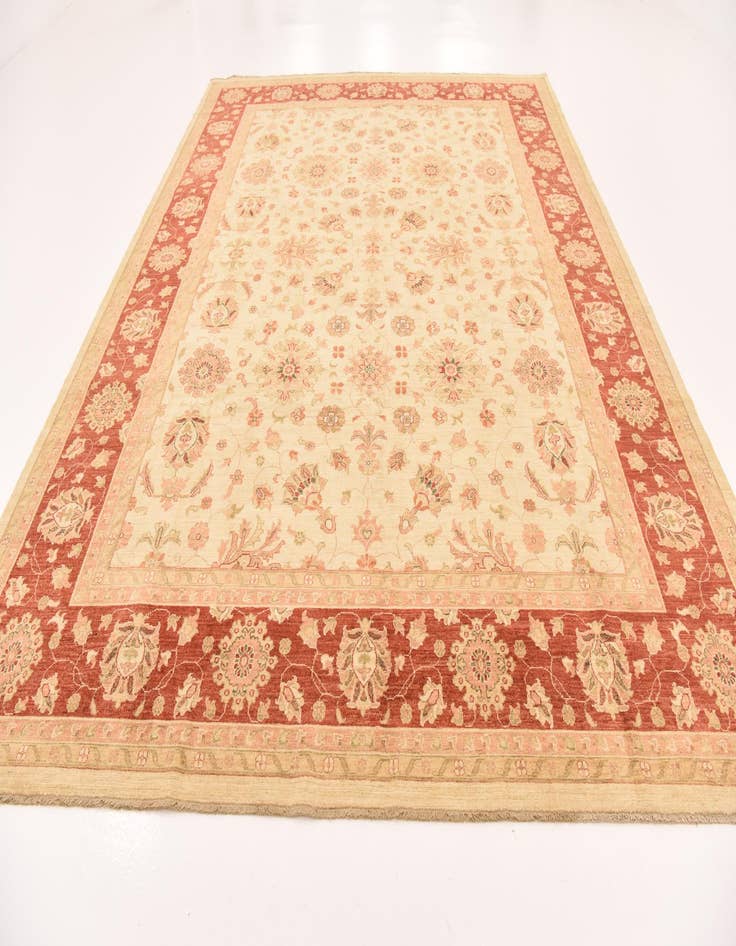 Detail image of 10' x 13'  Hand Knotted Peshawar Ziegler Rug