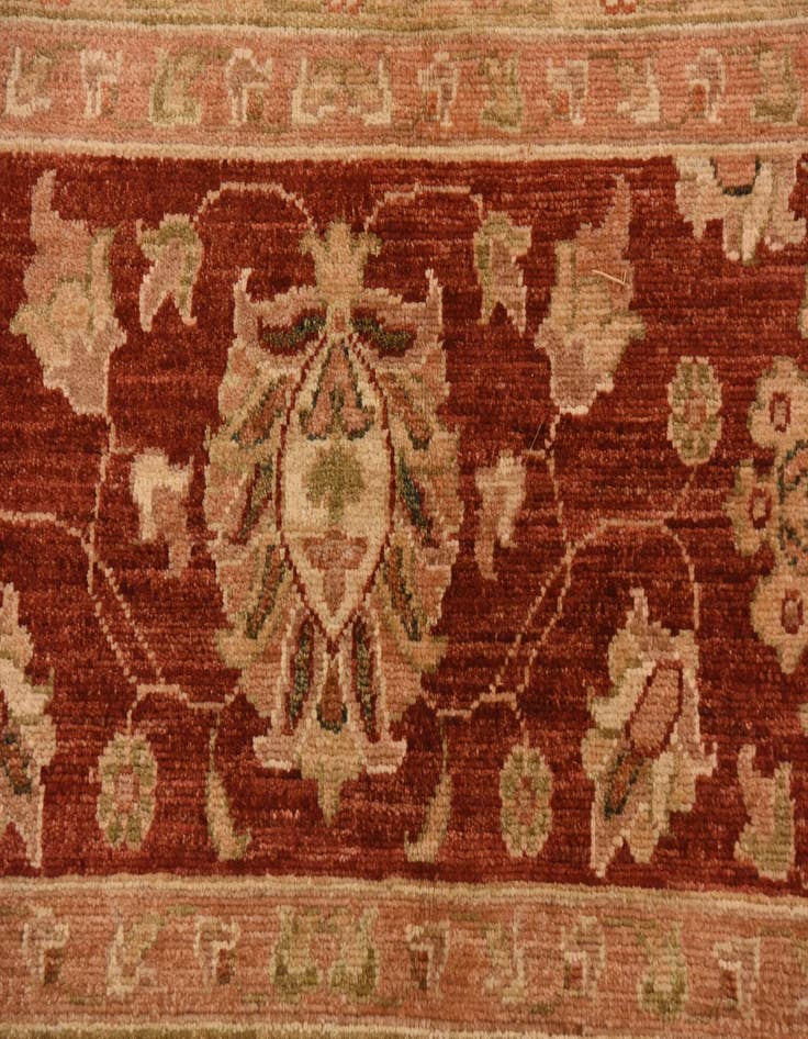 Detail image of 10' x 13'  Hand Knotted Peshawar Ziegler Rug