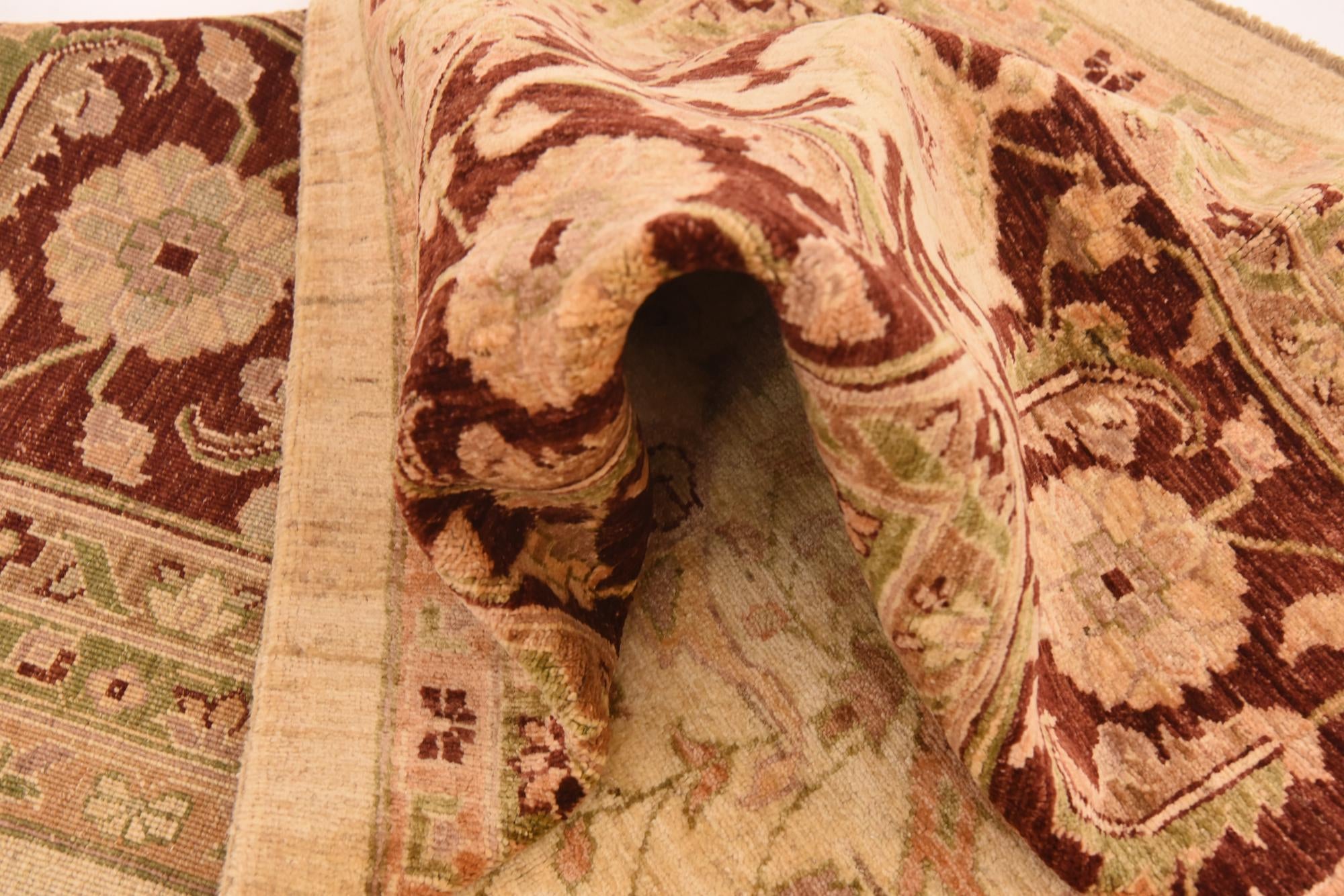 13' 4 x 16' 10 Hand Knotted Peshawar Ziegler Rug