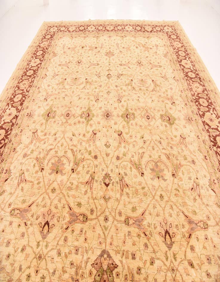 Detail image of 13' 4 x 16' 10  Hand Knotted Peshawar Ziegler Rug