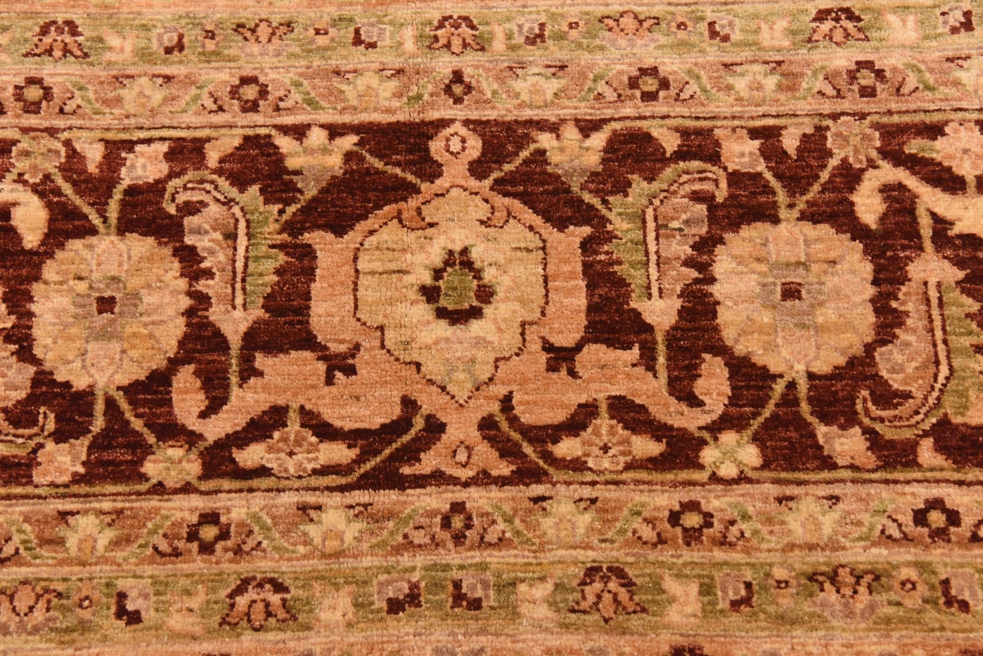 13' 4 x 16' 10 Hand Knotted Peshawar Ziegler Rug