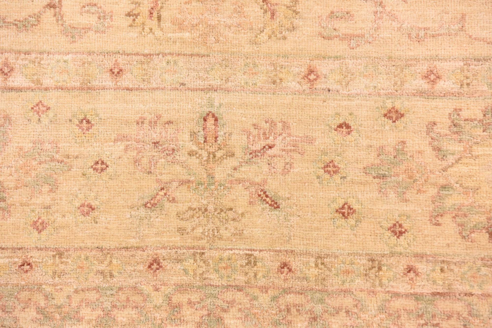 5' 8 x 8' 4 Hand Knotted Peshawar Ziegler Rug