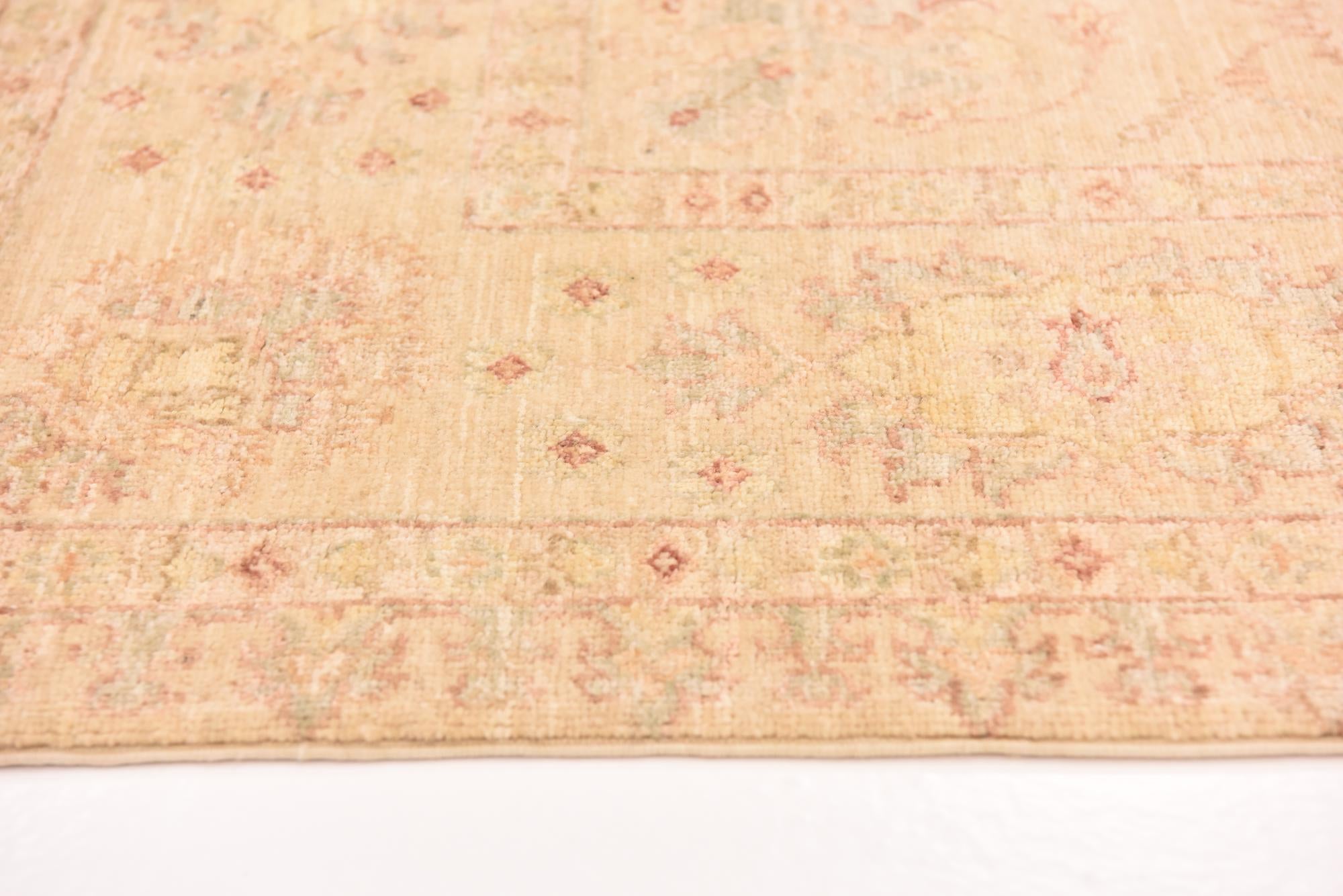 5' 8 x 8' 4 Hand Knotted Peshawar Ziegler Rug