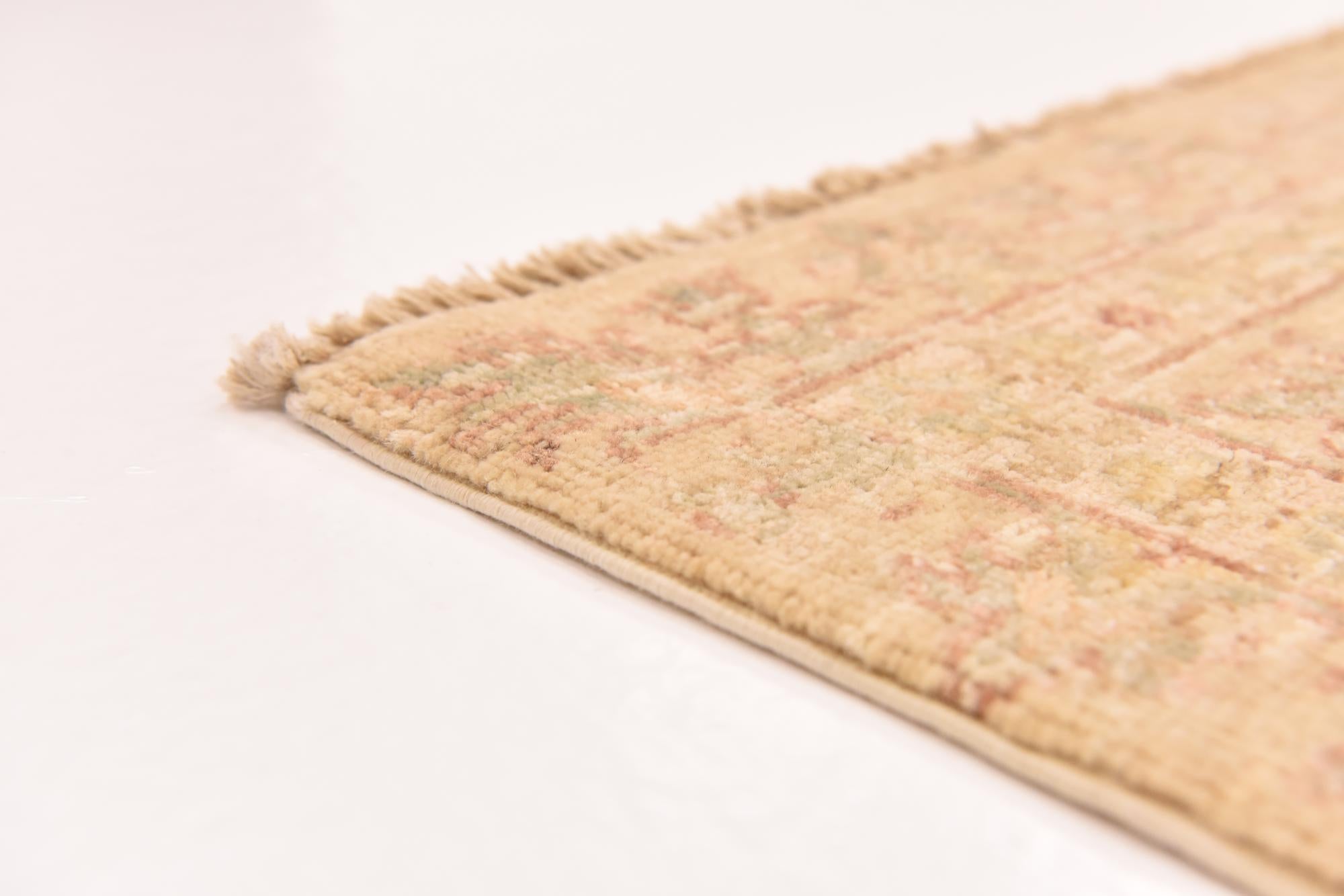 5' 8 x 8' 4 Hand Knotted Peshawar Ziegler Rug