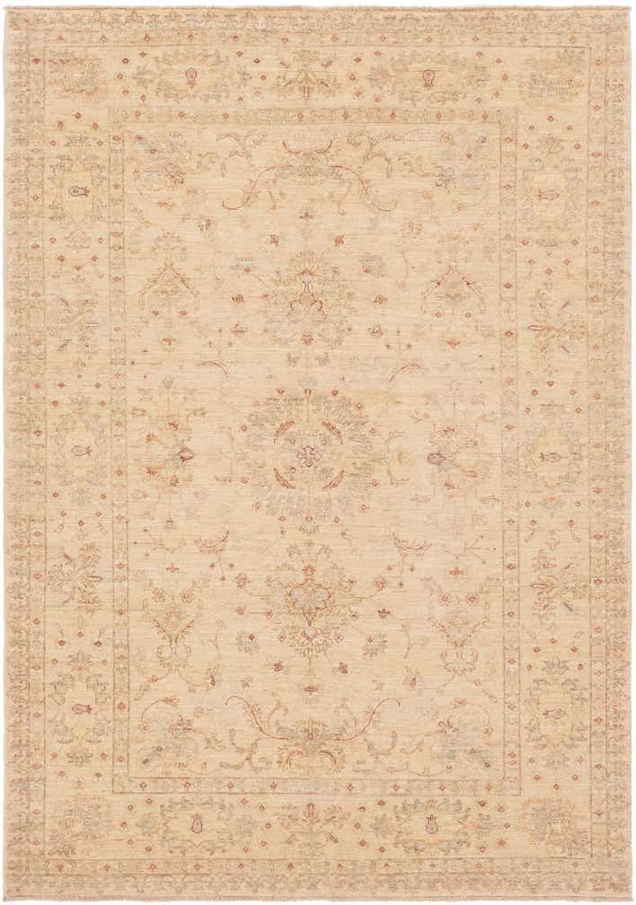 5' 8 x 8' 4 Hand Knotted Peshawar Ziegler Rug