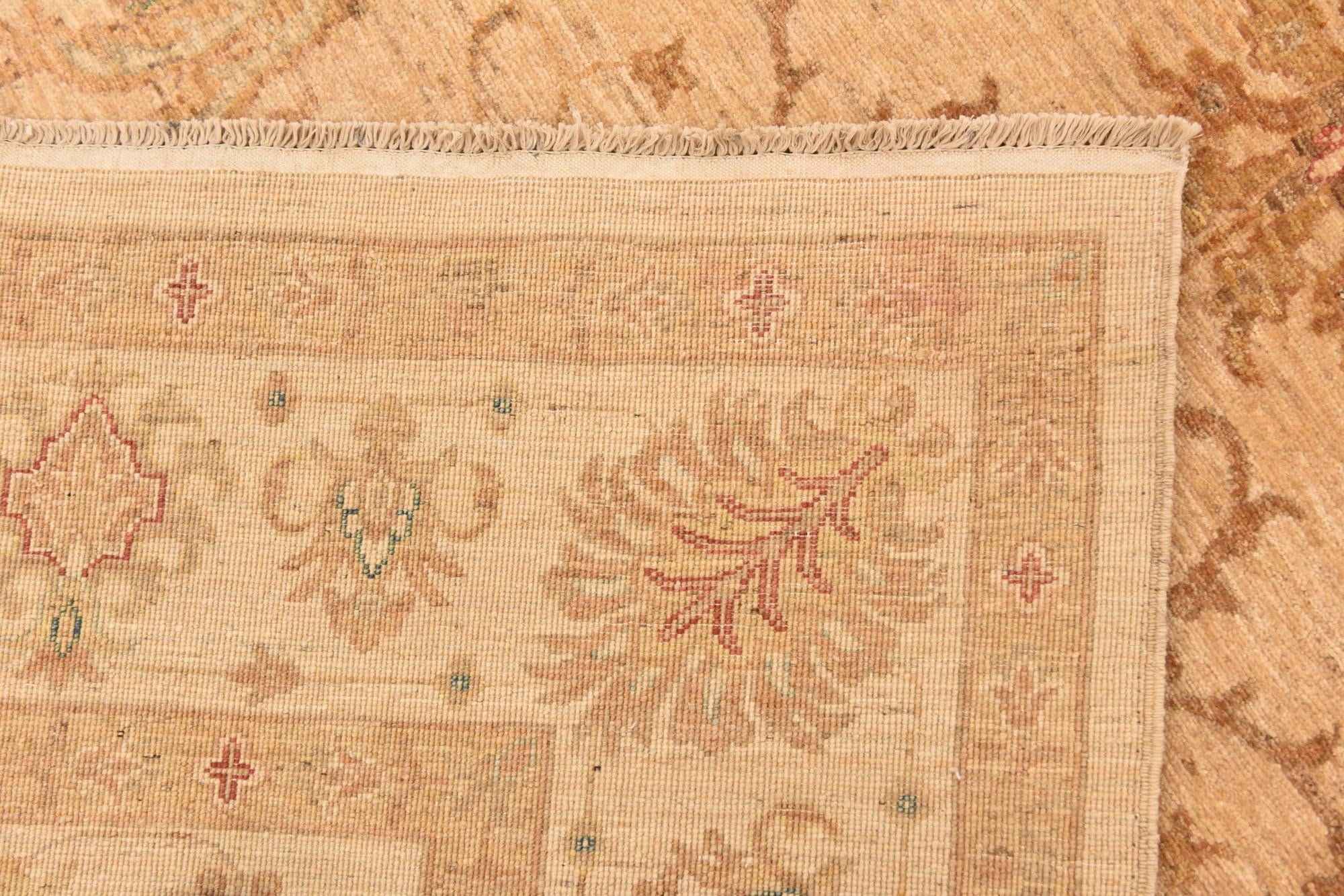 5' 7 x 7' 9 Hand Knotted Peshawar Ziegler Rug