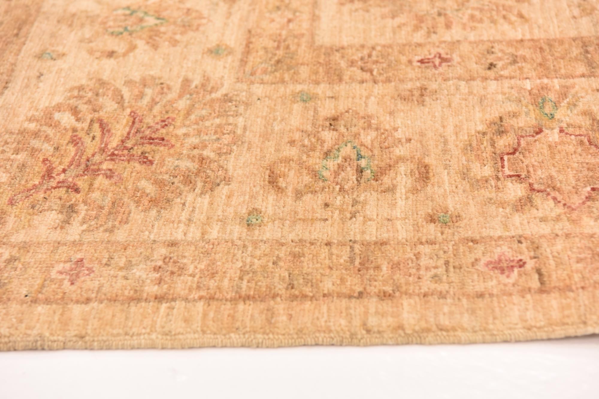 5' 7 x 7' 9 Hand Knotted Peshawar Ziegler Rug