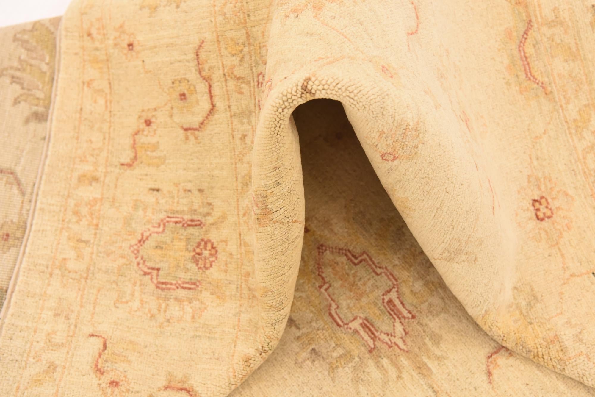 5' 7 x 7' 9 Hand Knotted Peshawar Ziegler Rug