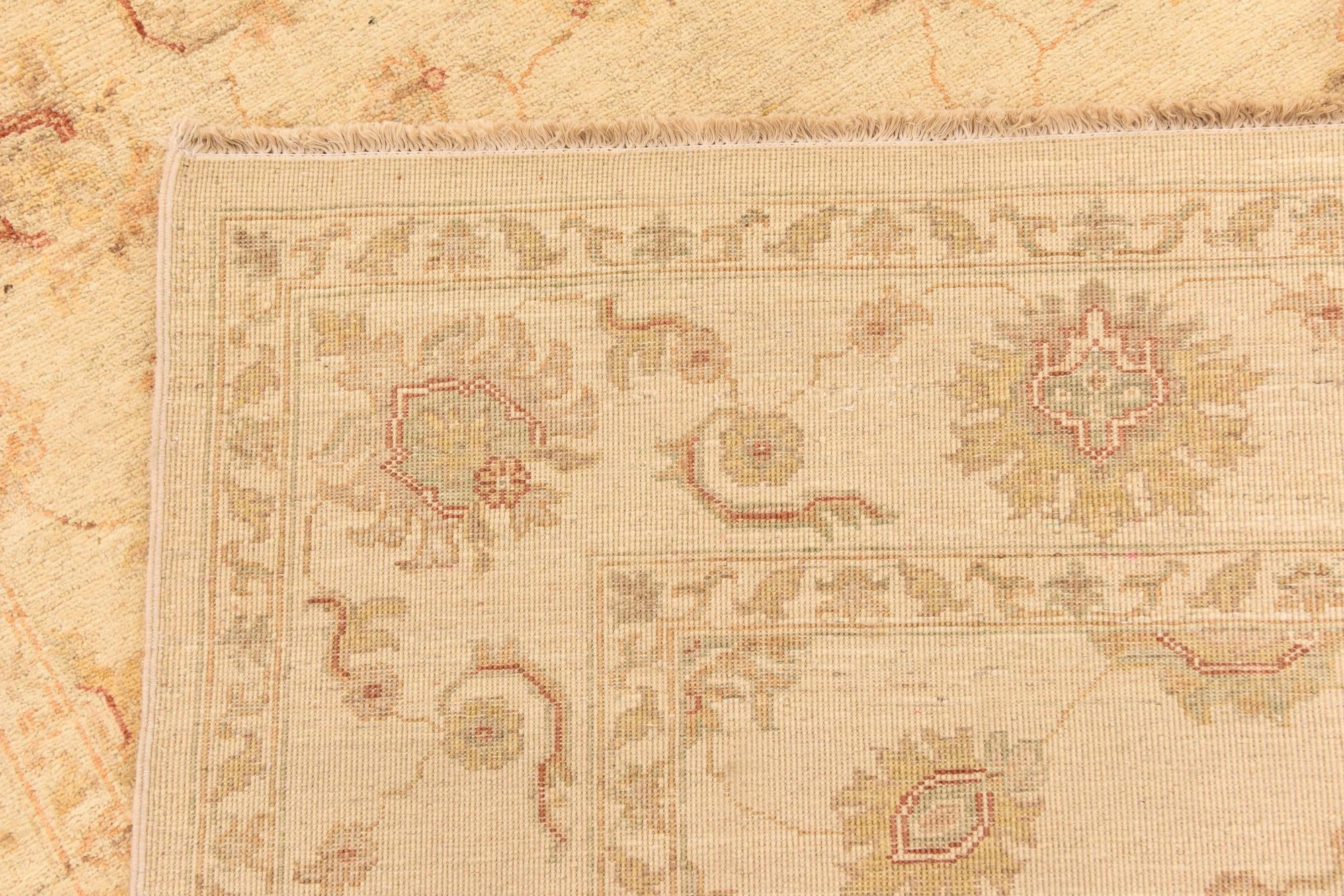 5' 7 x 7' 9 Hand Knotted Peshawar Ziegler Rug