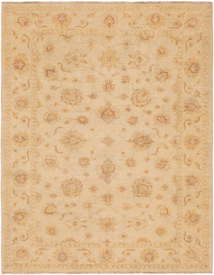 Detail image of 5' 7 x 7' 9 Hand Knotted Peshawar Ziegler Rug