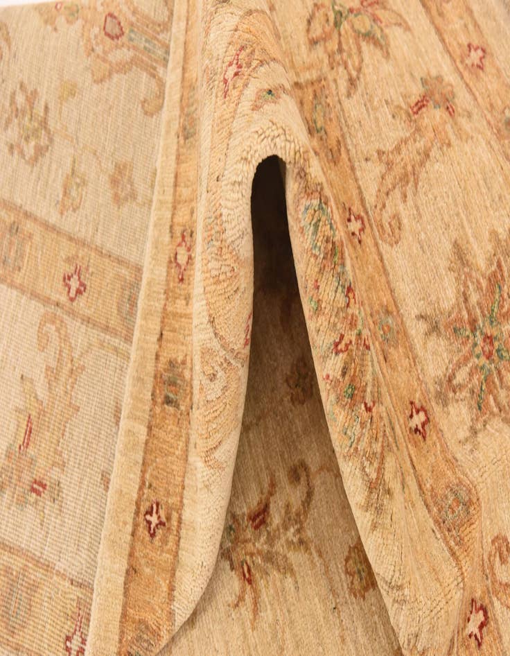 Detail image of 5' 8 x 8' 6  Hand Knotted Peshawar Ziegler Rug