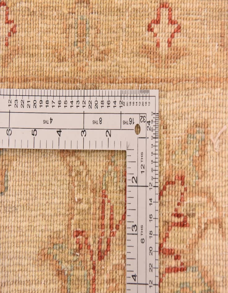 Detail image of 5' 8 x 8' 6  Hand Knotted Peshawar Ziegler Rug