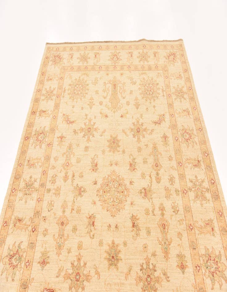 Detail image of 5' 8 x 8' 6  Hand Knotted Peshawar Ziegler Rug