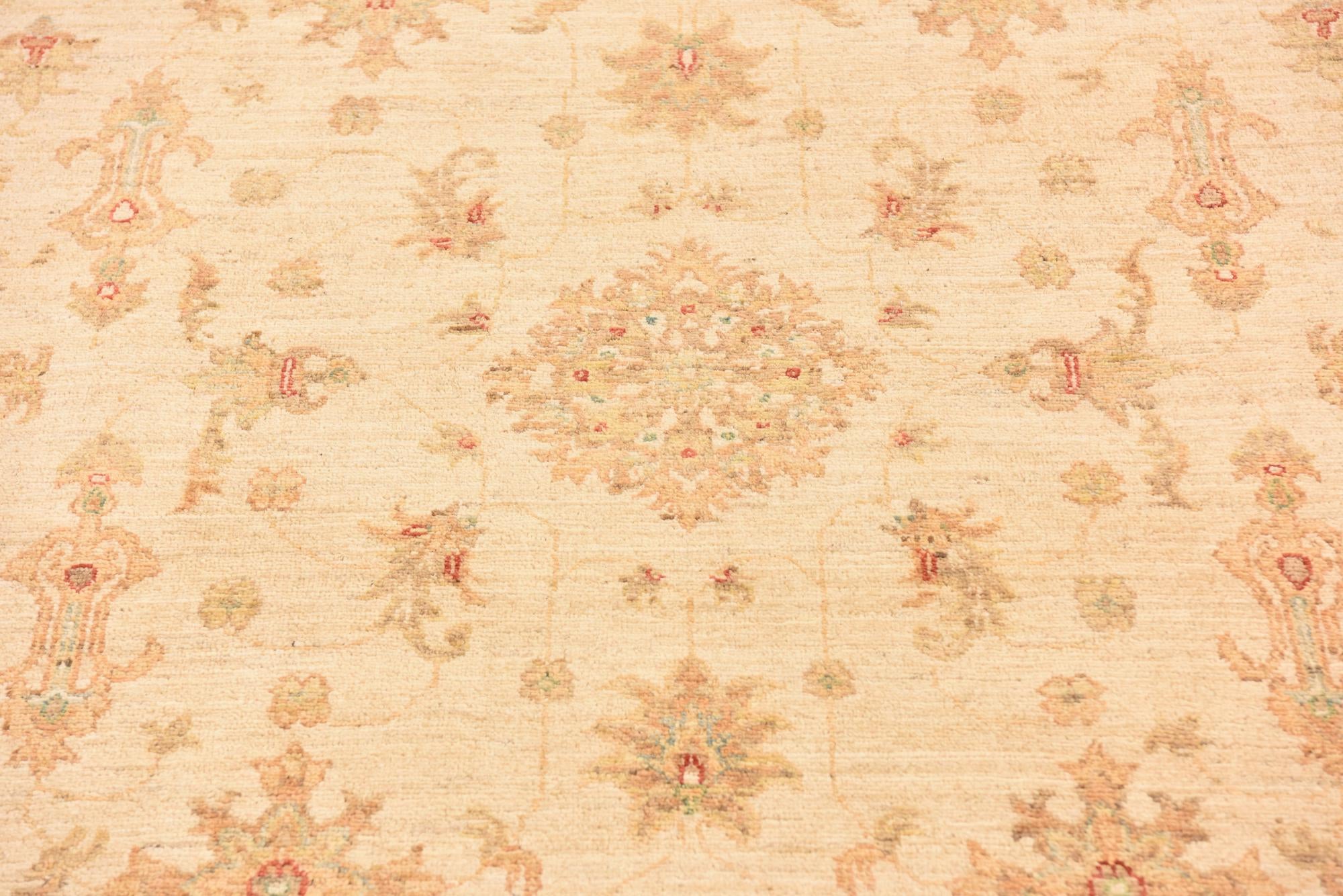 5' 8 x 8' 6 Hand Knotted Peshawar Ziegler Rug