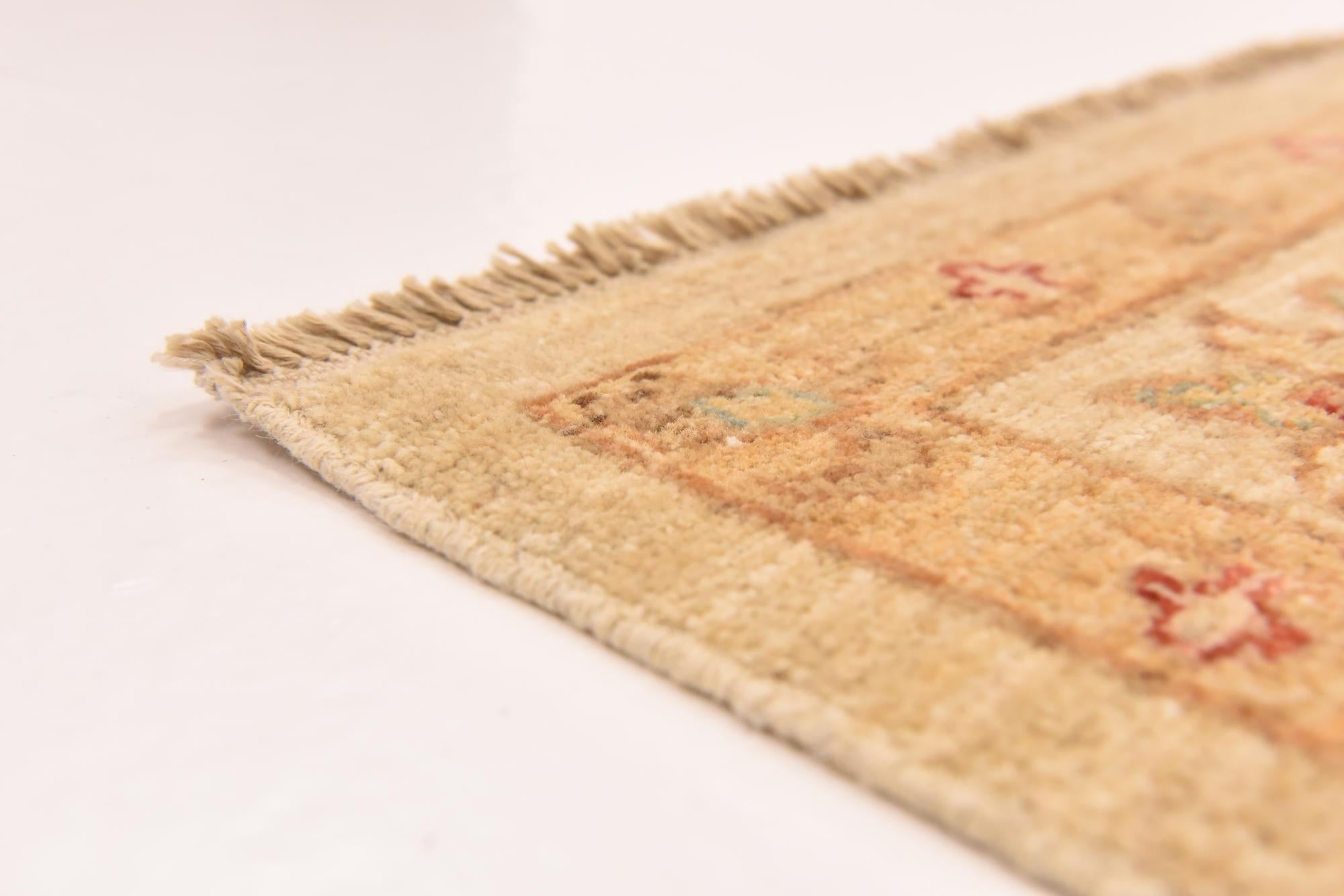 5' 8 x 8' 6 Hand Knotted Peshawar Ziegler Rug