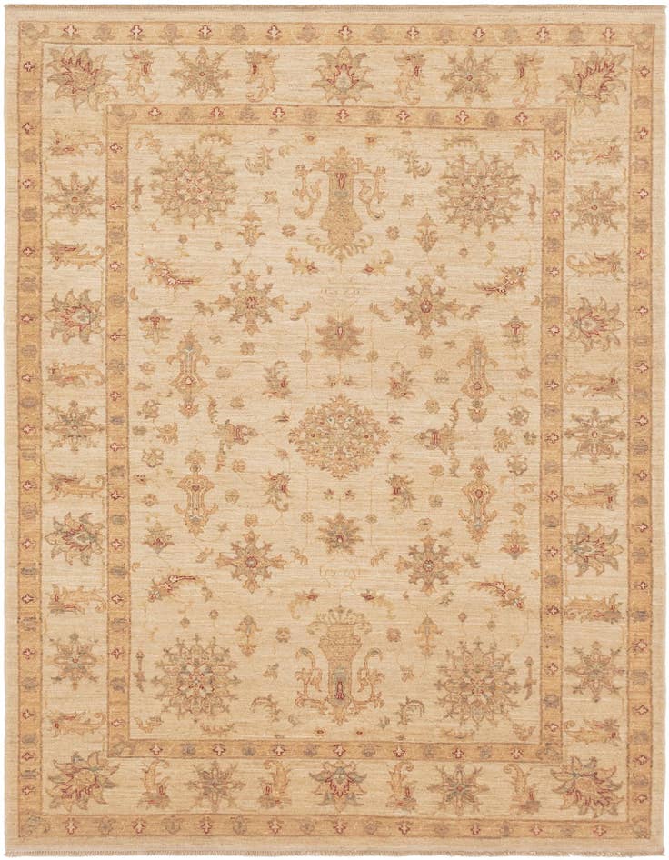 Detail image of 5' 8 x 8' 6 Hand Knotted Peshawar Ziegler Rug