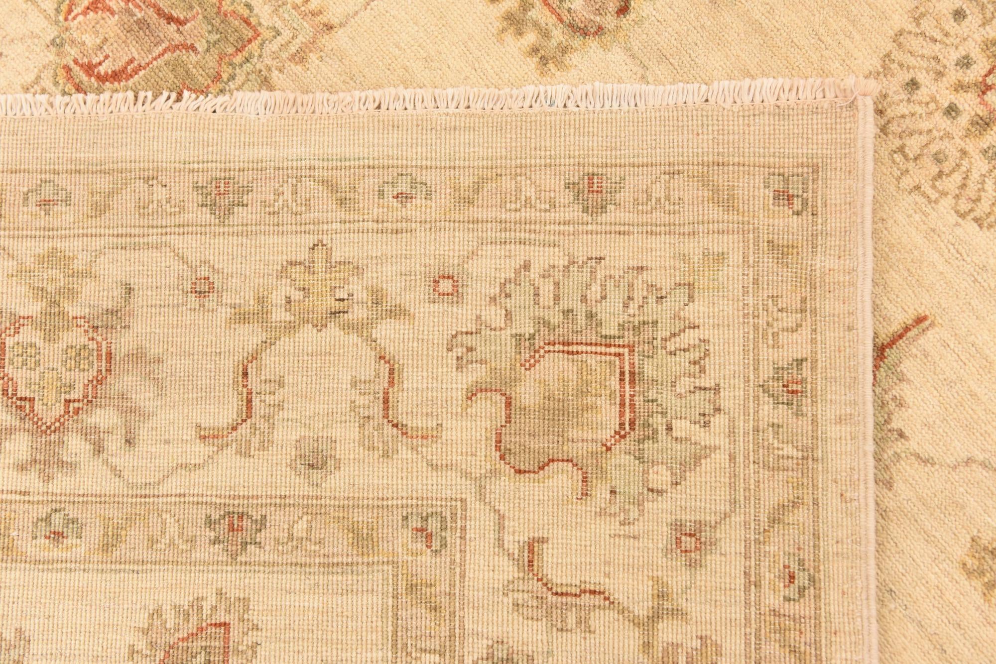 5' 6 x 7' 10 Hand Knotted Peshawar Ziegler Rug
