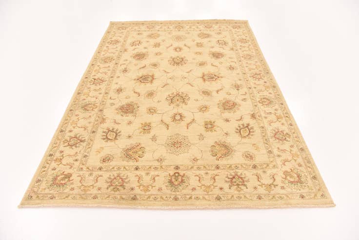 Detail image of 5' 6 x 7' 10 Hand Knotted Peshawar Ziegler Rug