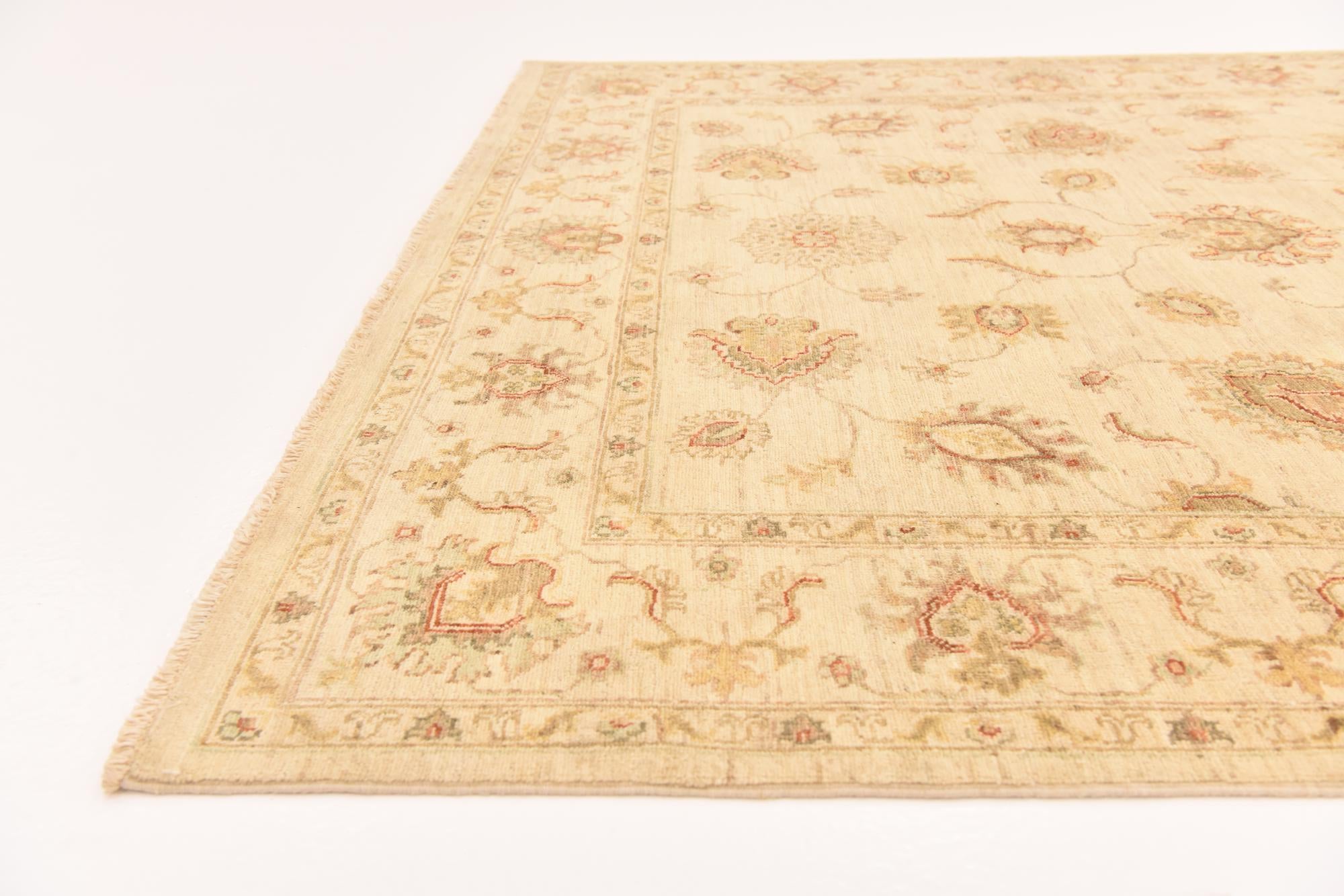 5' 6 x 7' 10 Hand Knotted Peshawar Ziegler Rug
