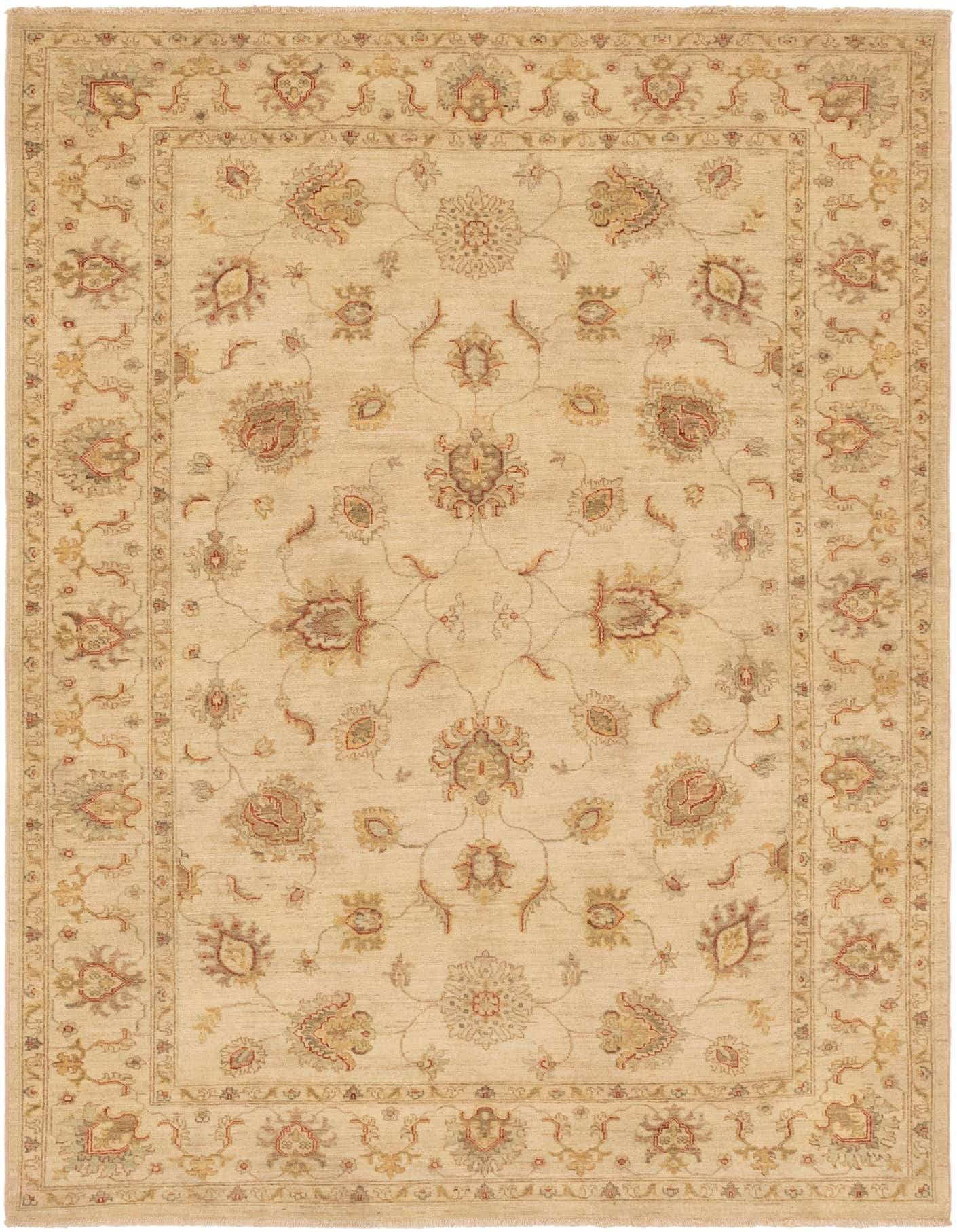 5' 6 x 7' 10 Hand Knotted Peshawar Ziegler Rug