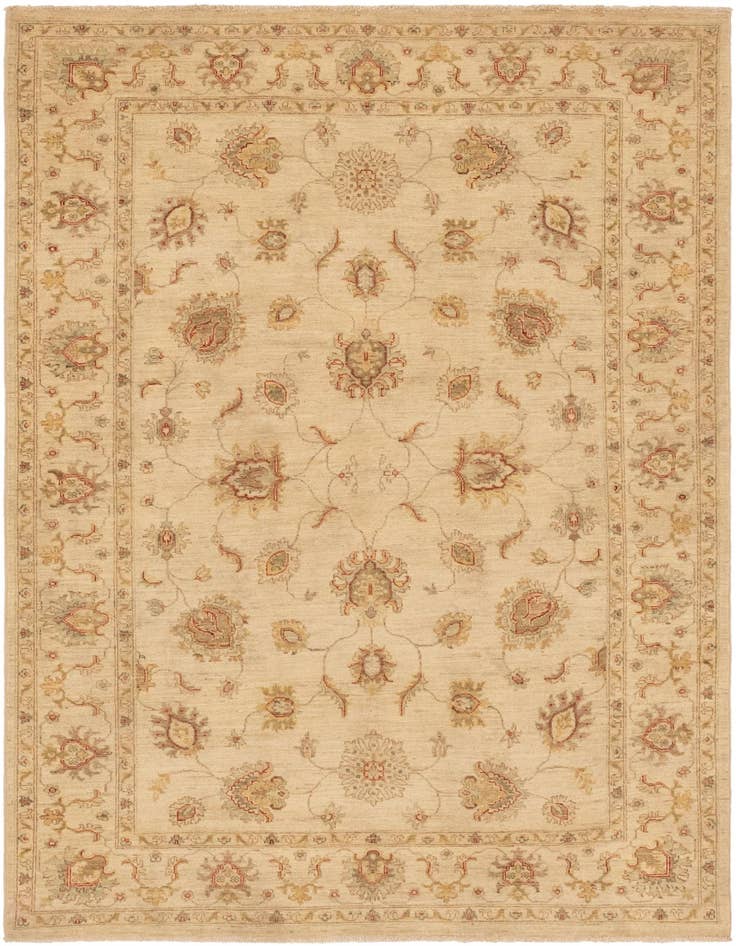 Detail image of 5' 6 x 7' 10 Hand Knotted Peshawar Ziegler Rug